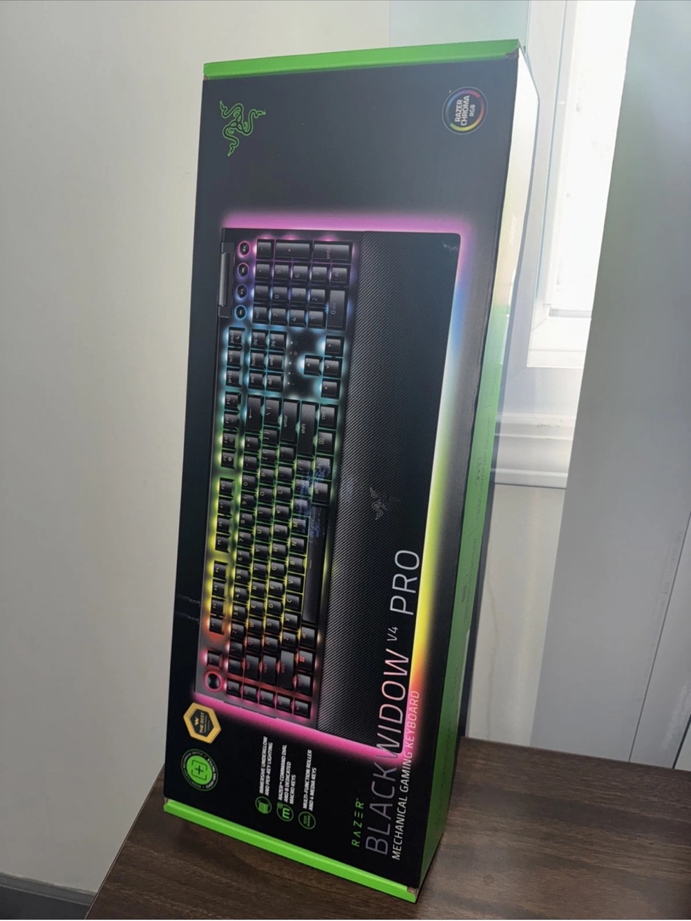 Razer BlackWidow V4 Pro Mechanical Gaming Keyboard - US English, Green Switches